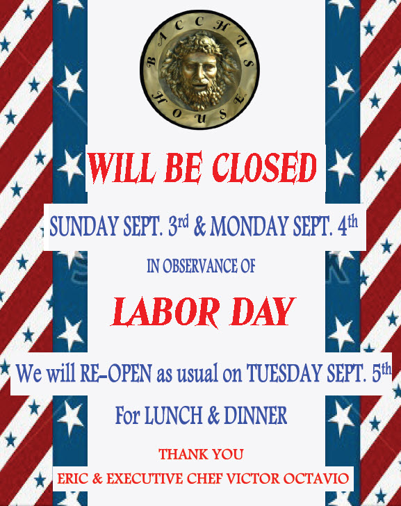 Labor Day Closed Flyer 2016