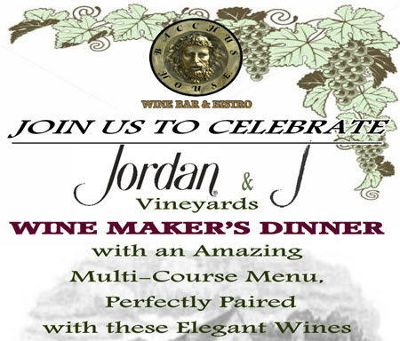 Jordan & J Vineyards Wine Maker’s Dinner